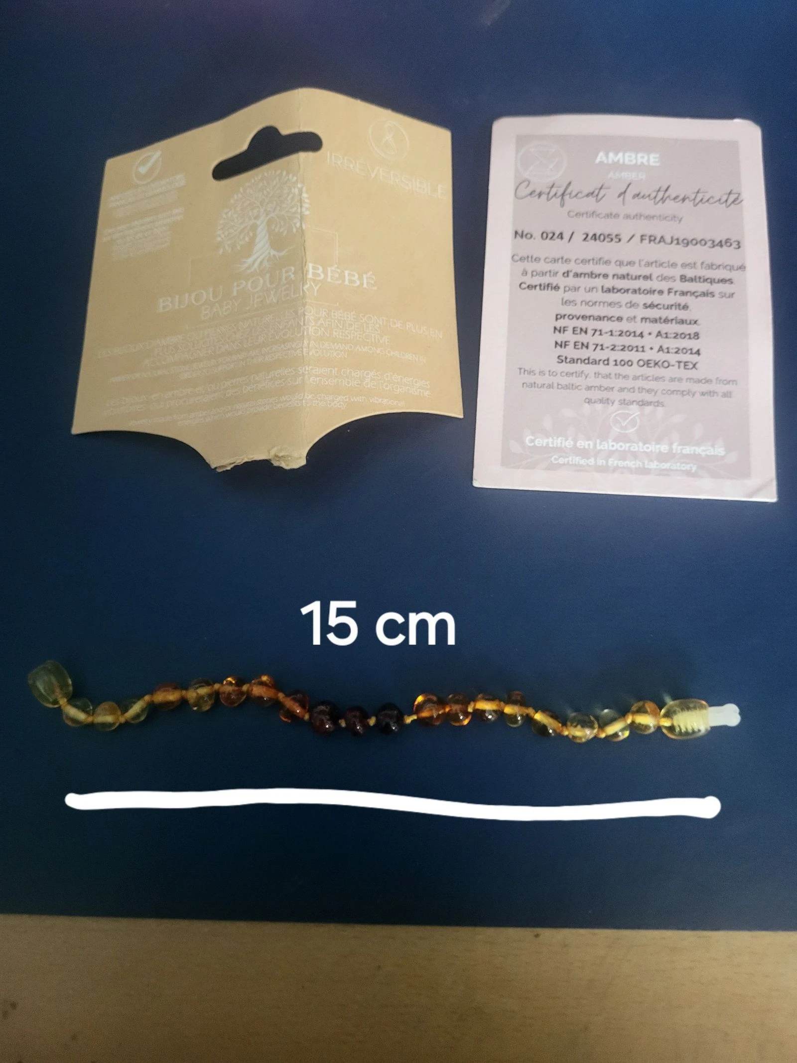 Pulseira de âmbar para bebê – photo 4
